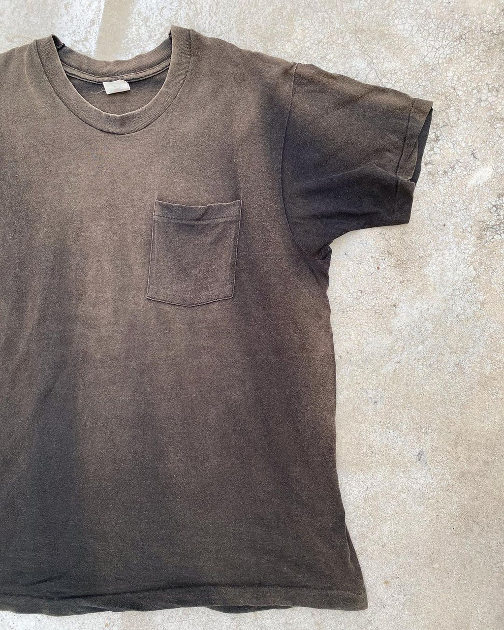 1980s Sun Faded Single Stitched Plain Tee