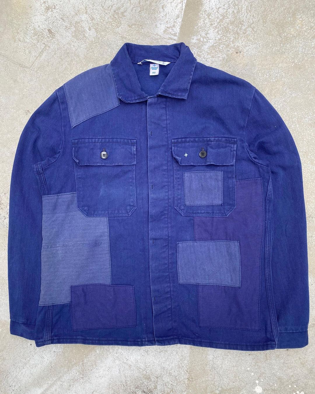 1970S INDIGO EUROPE PATCHED WORKWEAR (S-L)