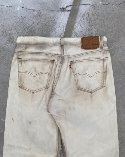 1980s Bleached/Painted Levi’s 501 Jeans