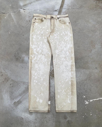 1980s Bleached/Painted Levi’s 501 Jeans