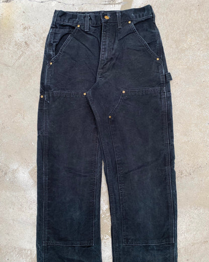 1990S BLACK CARHARTT DOUBLE KNEE PANTS (28X32)