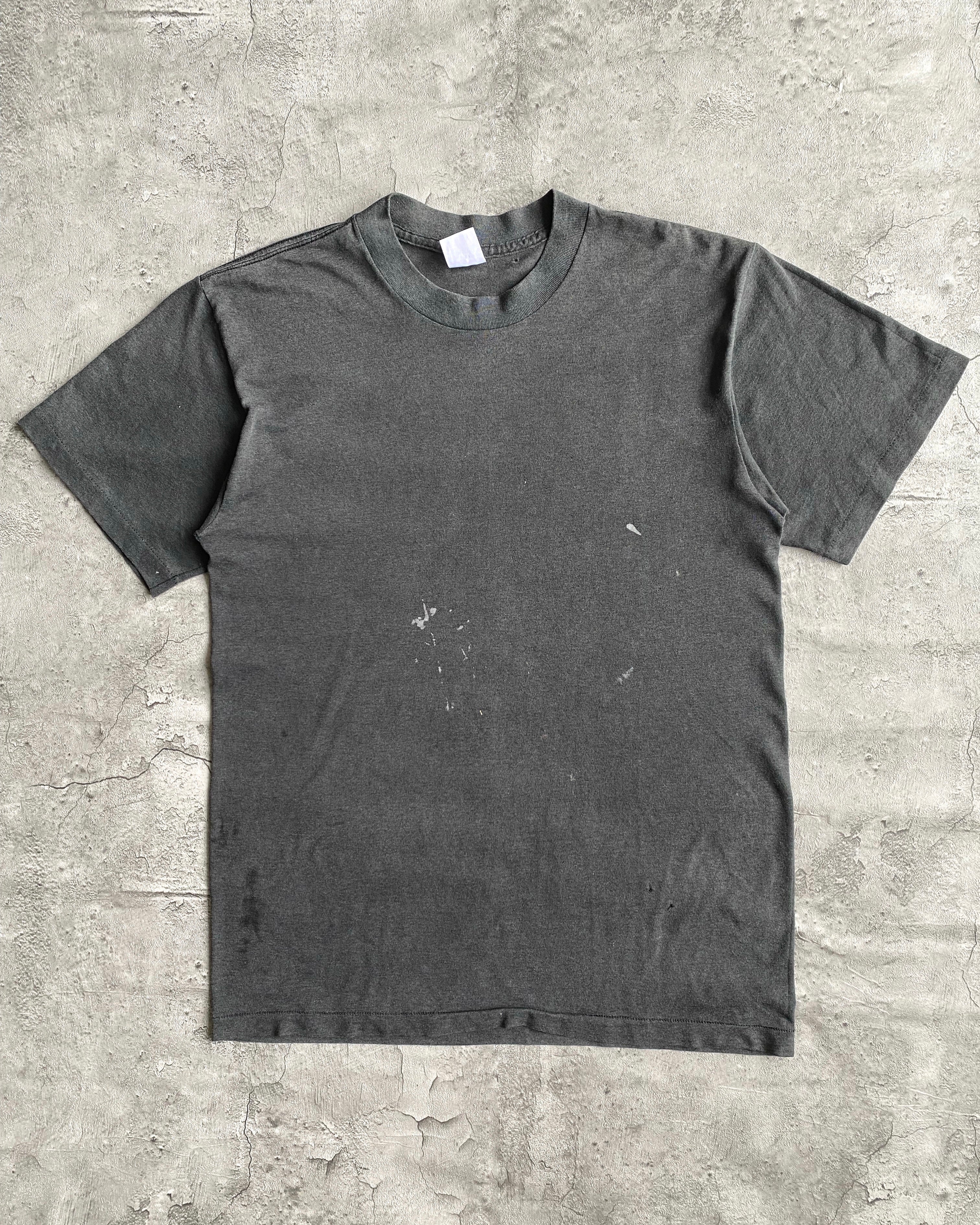 1980S FADED BLACK SINGLE STITCH TEE (S/M)