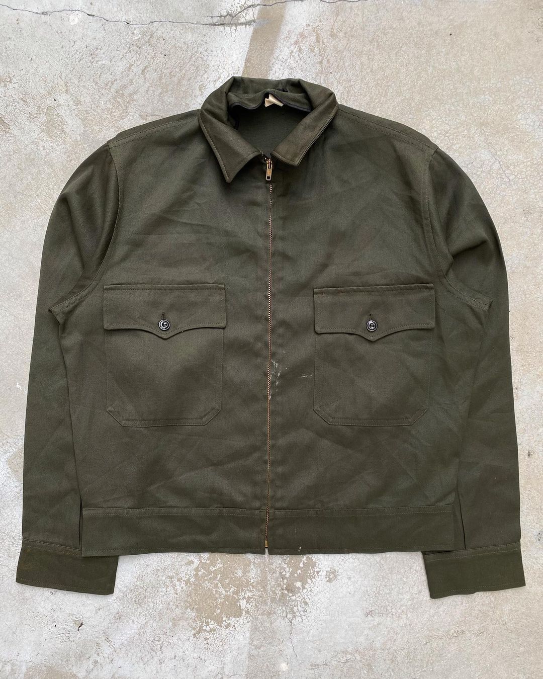 1960s Olive Green American Workwear