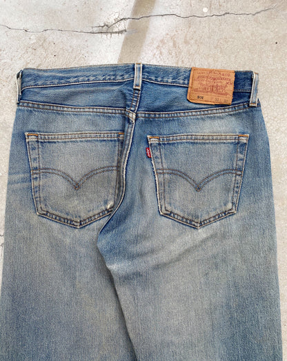 1990s Mud Washed Levi’s 501 Repaired Jeans