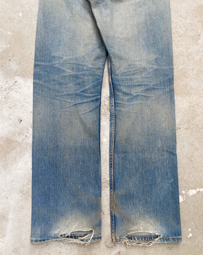 1990s Mud Washed Levi’s 501 Repaired Jeans