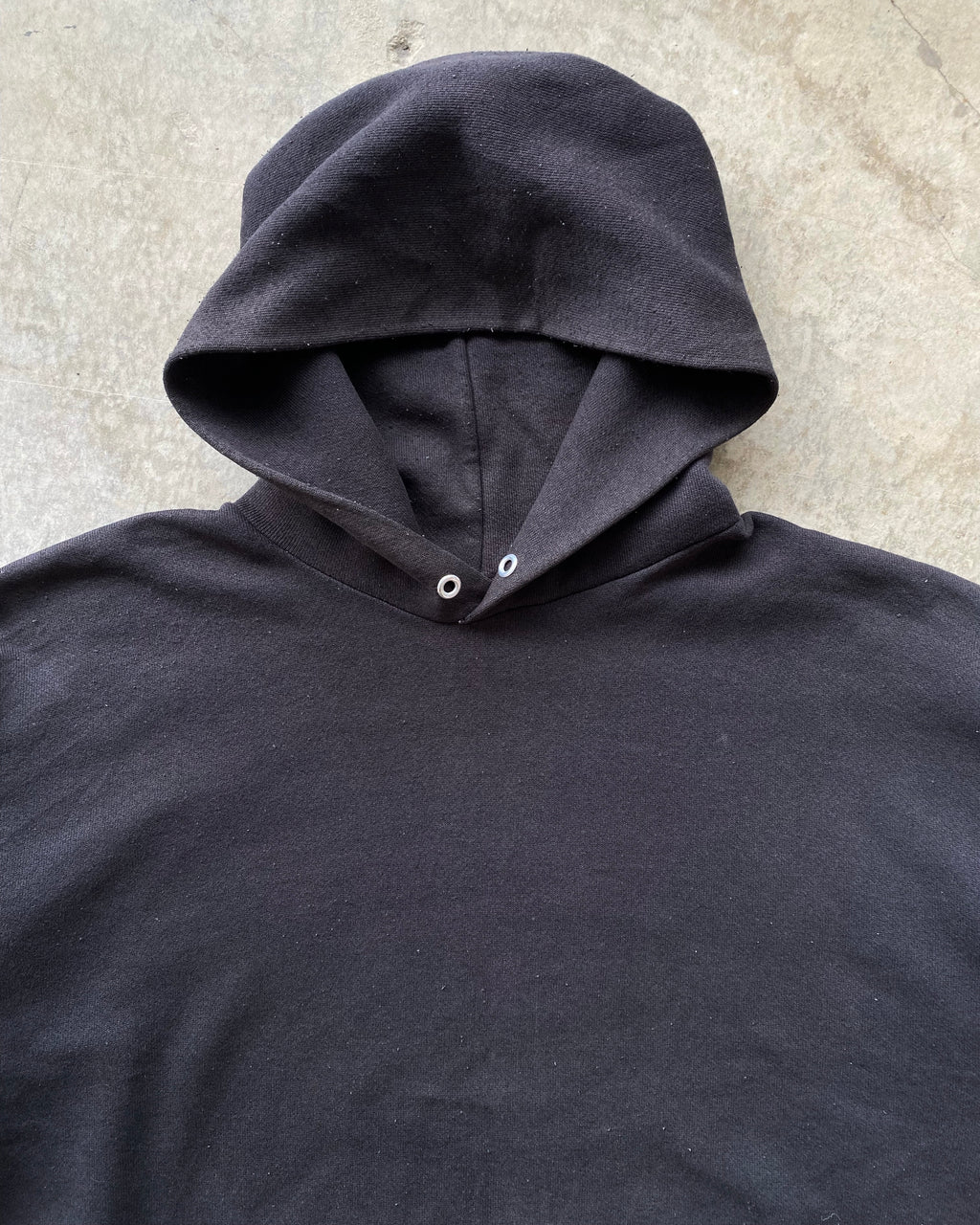 1990S FADED BLACK BLANK HOODIE (M-XL)