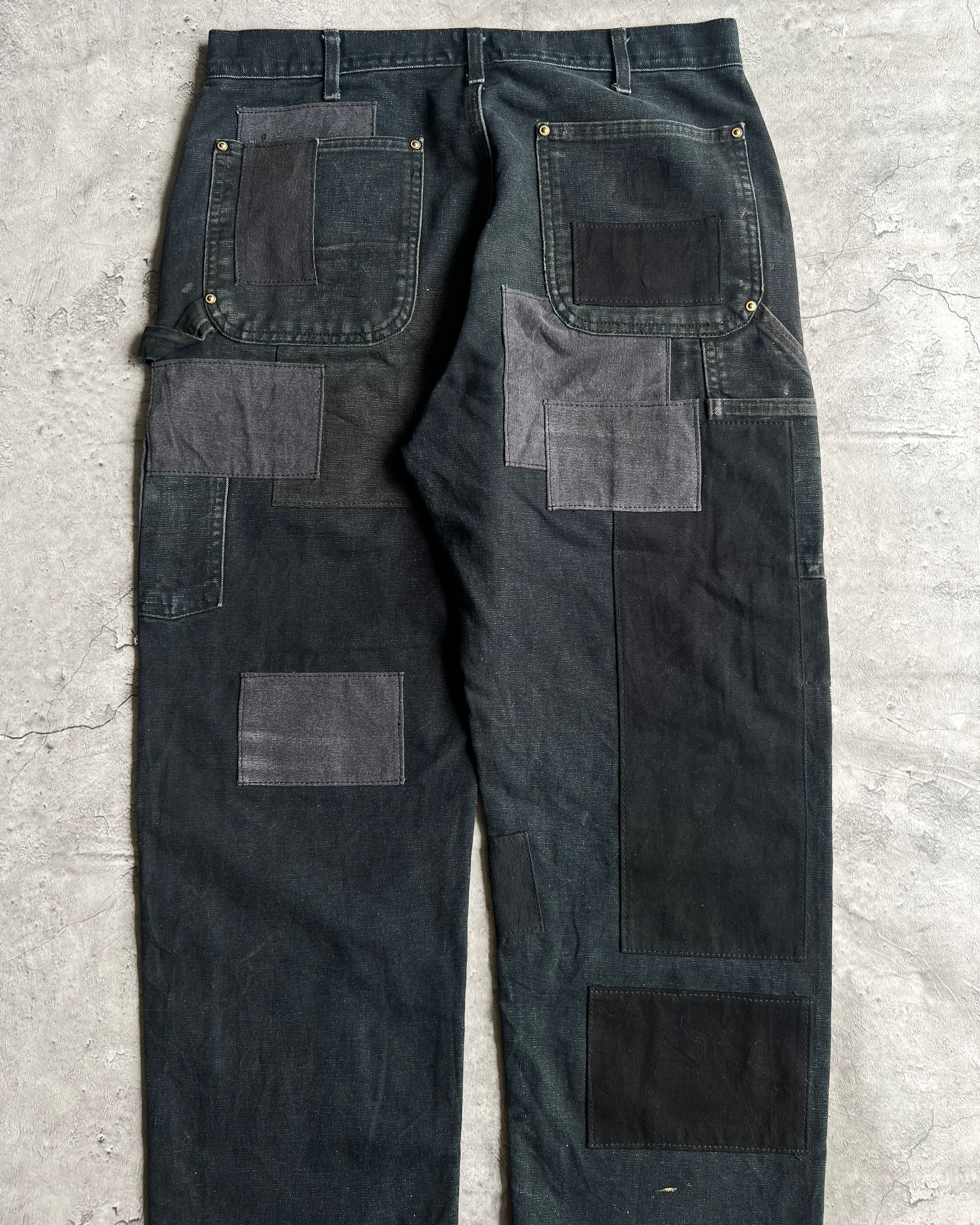 1990S REWORKED CARHARTT PATCHWORK DOUBLE KNEE PANTS (34X32)