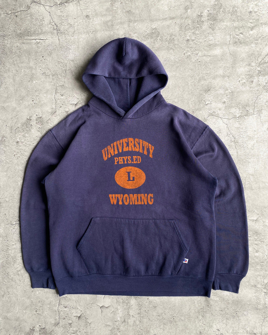 1990S 'UNIVERSITY WYOMING' RUSSELL HOODIE (XL)