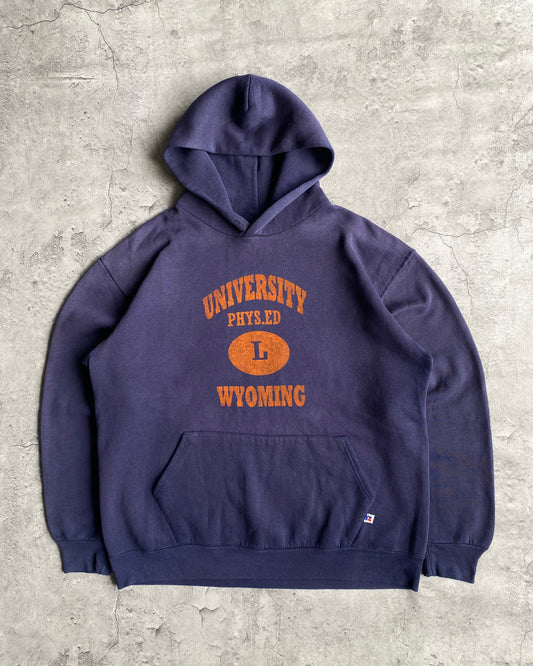 1990S 'UNIVERSITY WYOMING' RUSSELL HOODIE (XL)