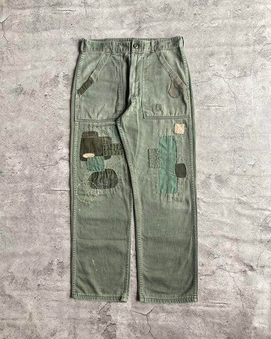 1950S/1960S OG-107 SATEEN US ARMY TROUSERS (32X30)