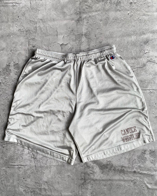 1990S ‘CANUCK WRESTLING’ CHAMPION NYLON SHORTS (ADJUSTABLE)