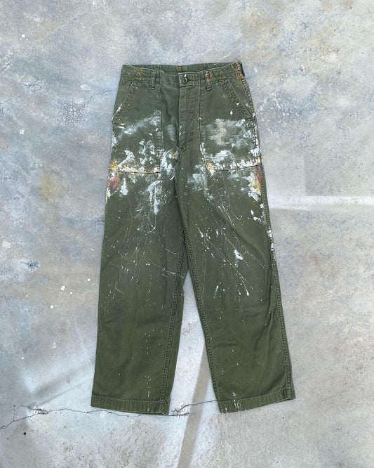 1968 Painted OG-107 Sateen Type 1 Fatigue Trousers
