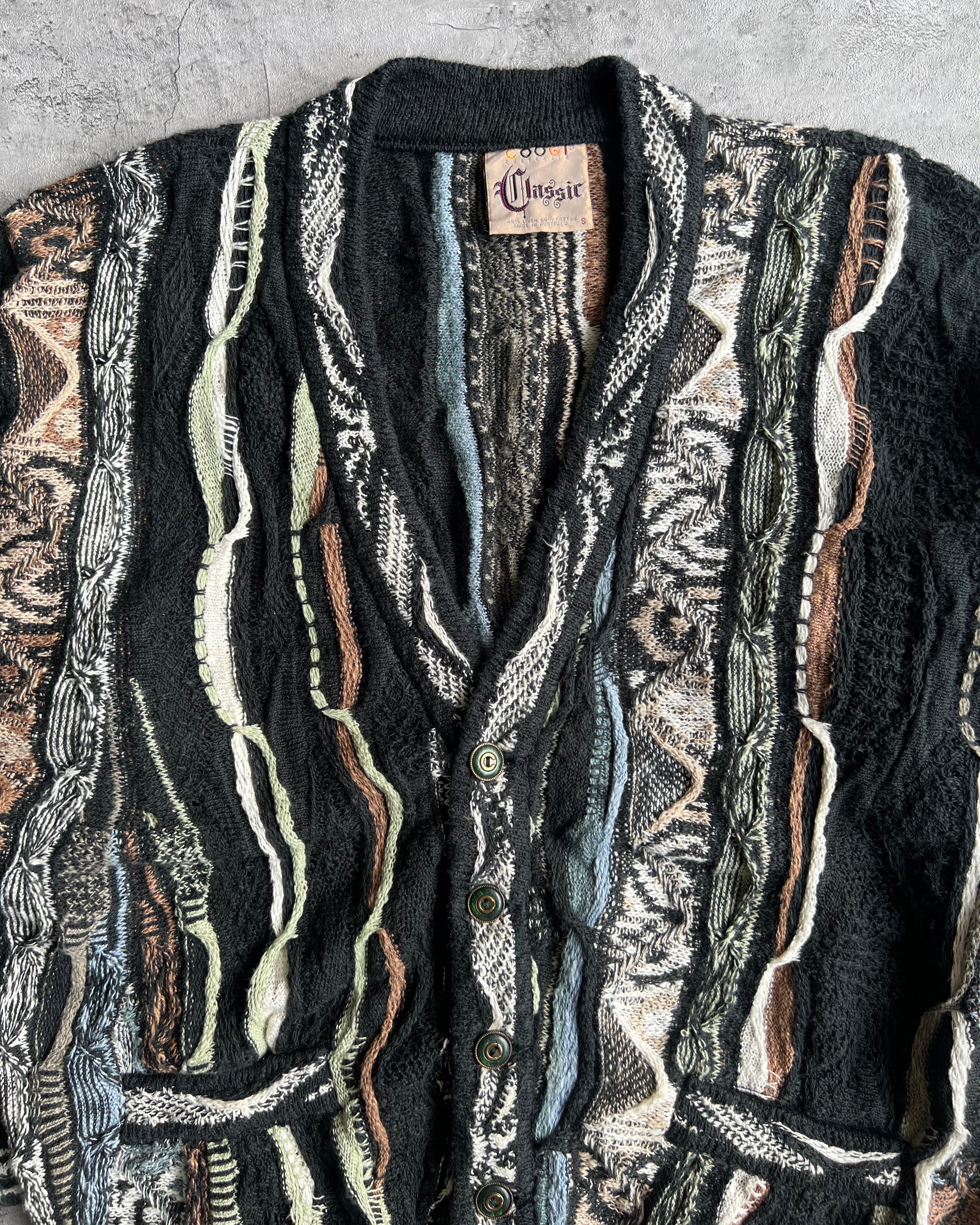 1990S COOGI CLASSIC KNIT CARDIGAN (S-L)