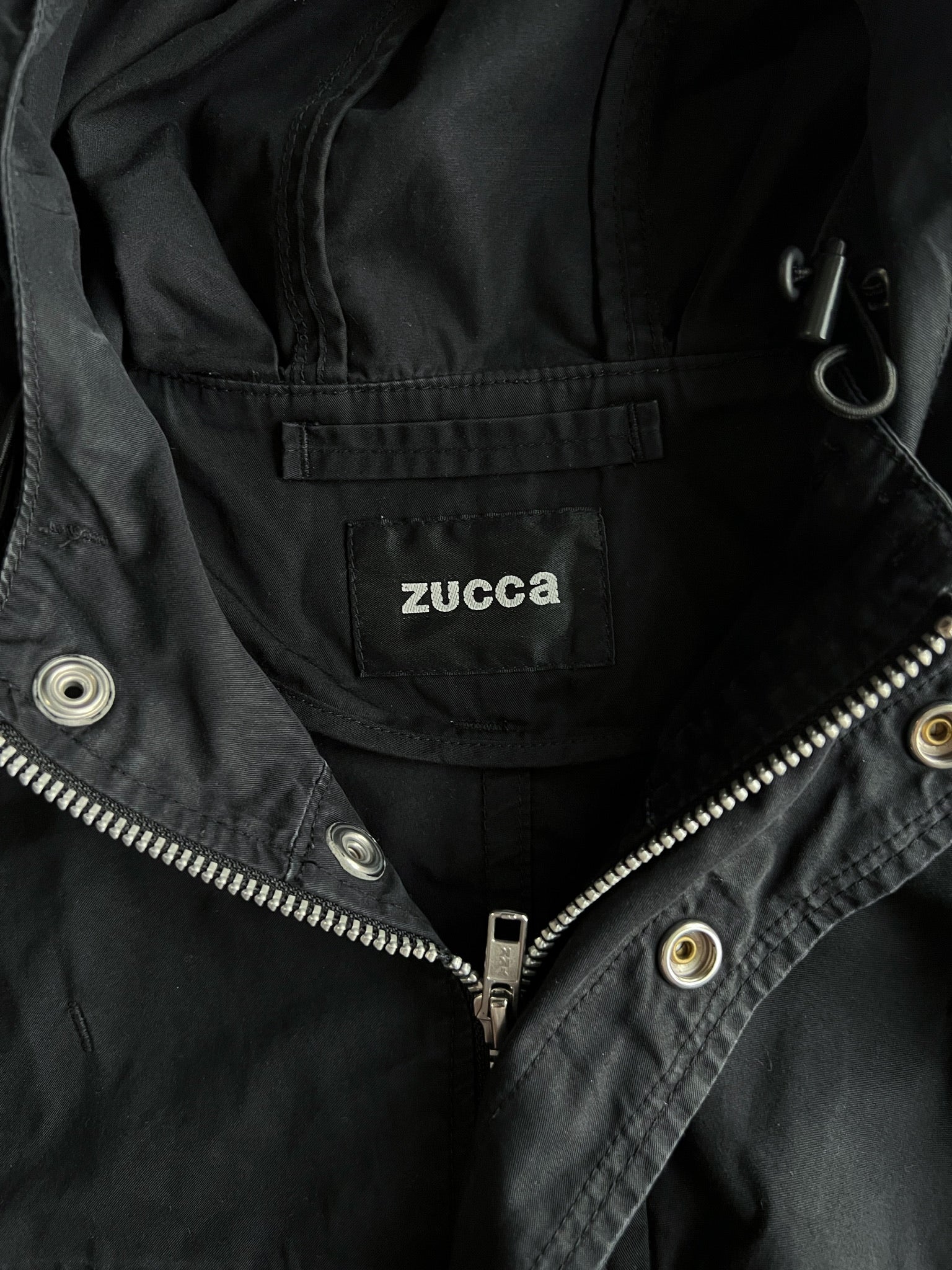 1990S ZUCCA SCUBA HOOD CROPPED PARKA (M)