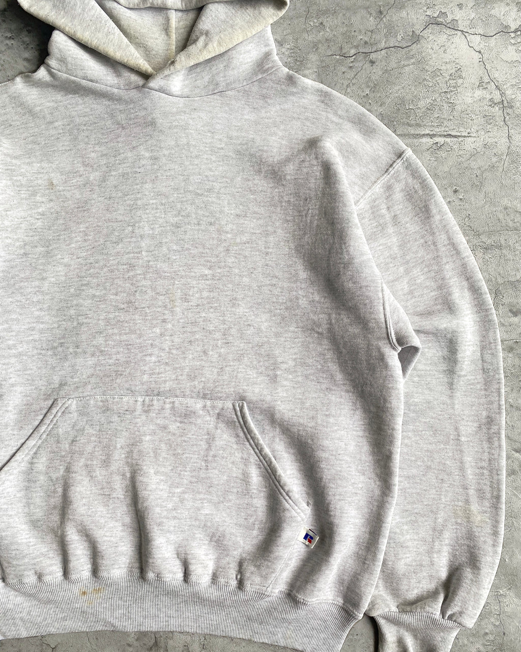 1990S RUSSELL LIGHT GREY HOODIE (M)