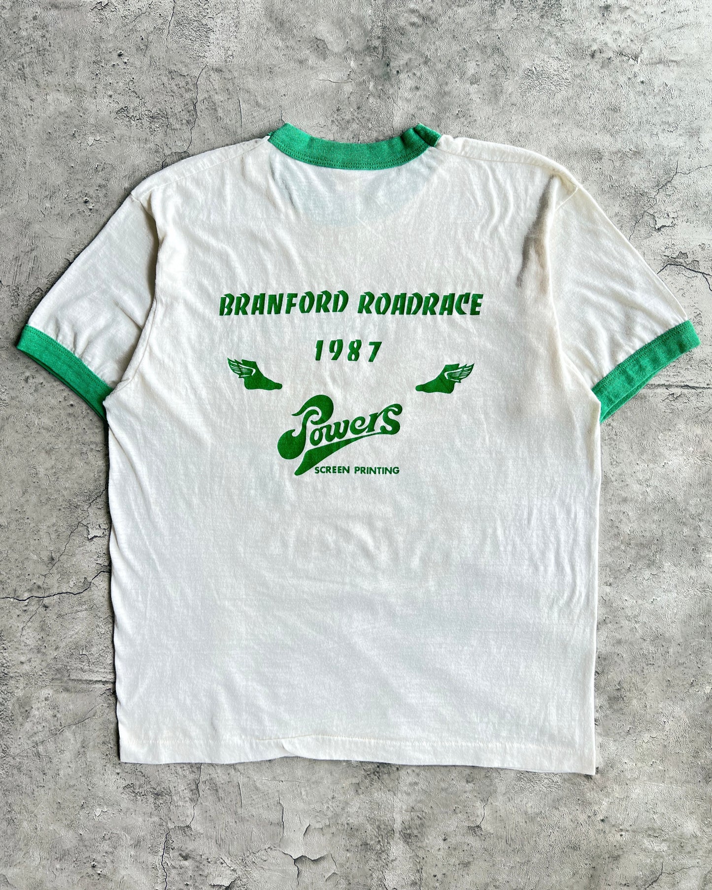 1987 'BRANFORD ROADRACE' RINGER TEE (XL)