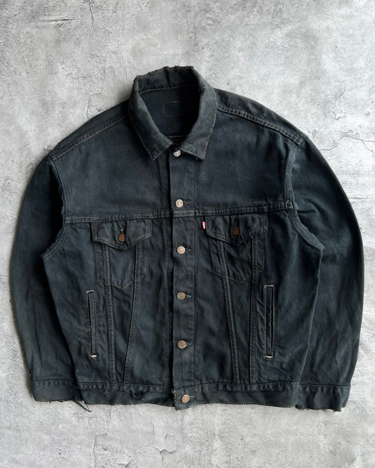 1980S OVERDYED LEVI'S TYPE III DENIM TRUCKER JACKET (M)