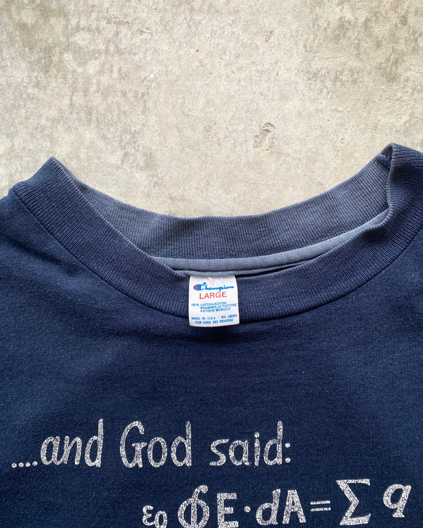 1980S '..AND GOD SAID..' CHAMPION TEE (M/L)