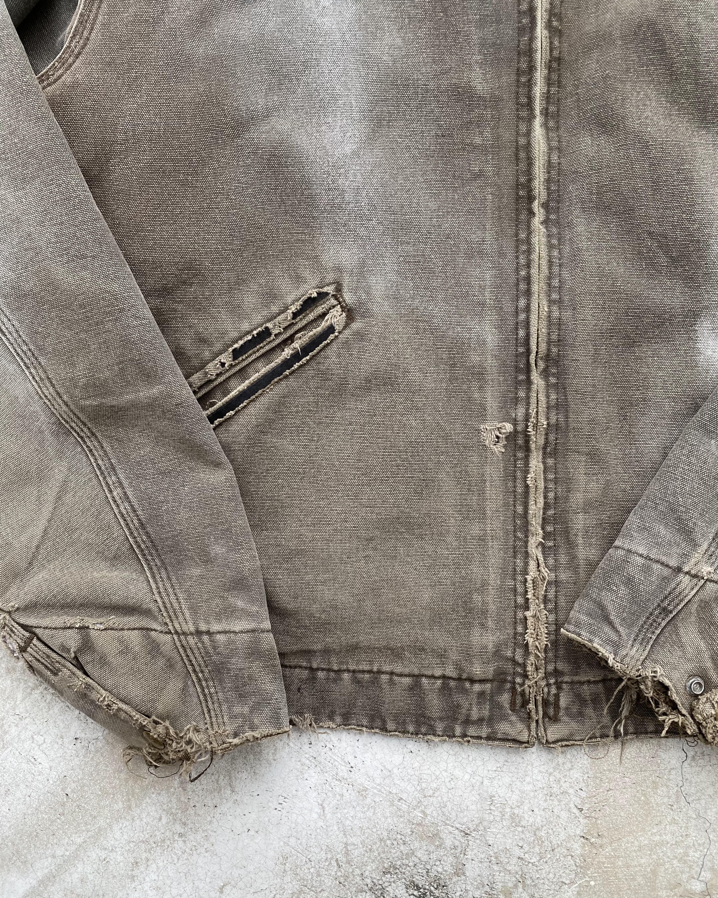 1990S SUN FADED GREY CARHARTT DETROIT JACKET (M/L)