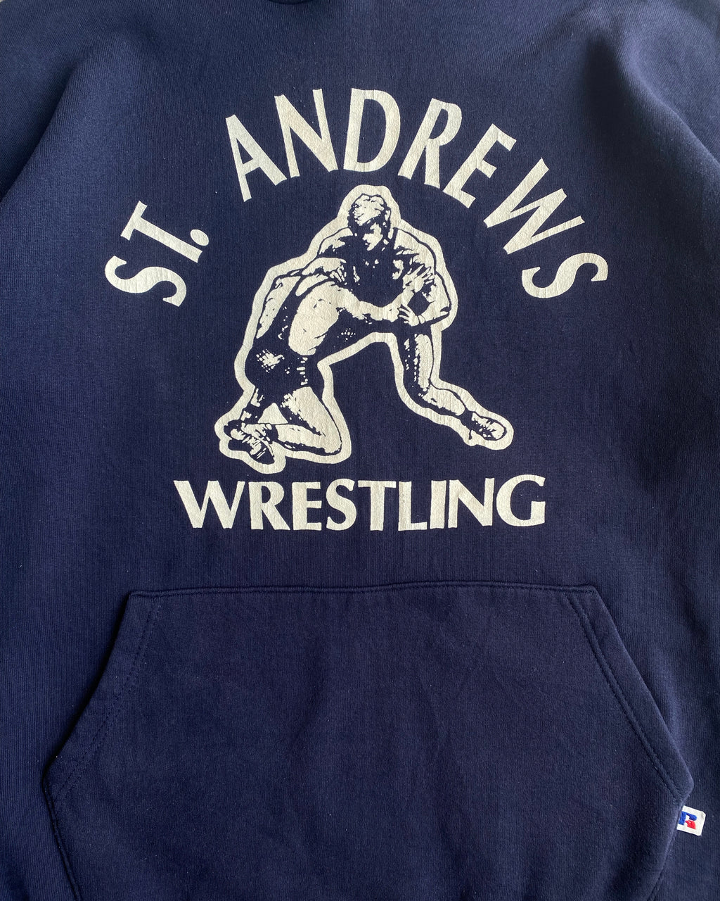 1990S 'ST.ANDREWS WRESTLING' RUSSELL HOODIE (M/L)