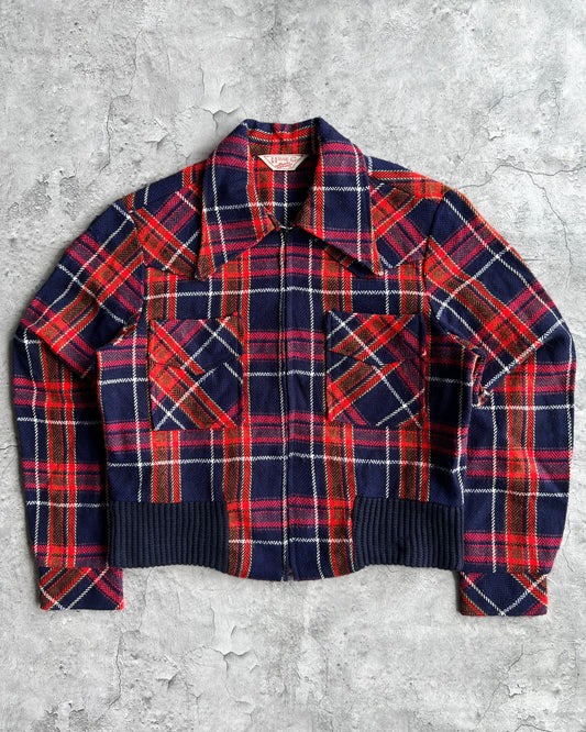 1970S CALIFORNIA RANCHWEAR ROCKABILLY FLANNEL JACKET (M)
