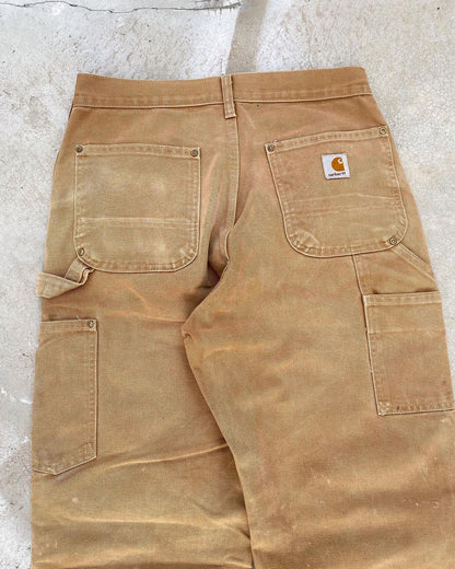 1990s Faded Brown Carhartt Double Knee Pants
