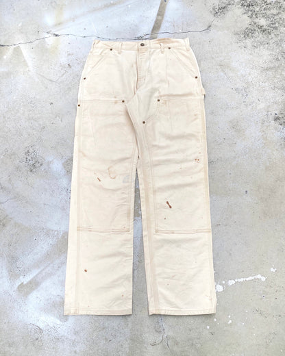 1990S CREAM CARHARTT DOUBLE KNEE PANTS (34X34)