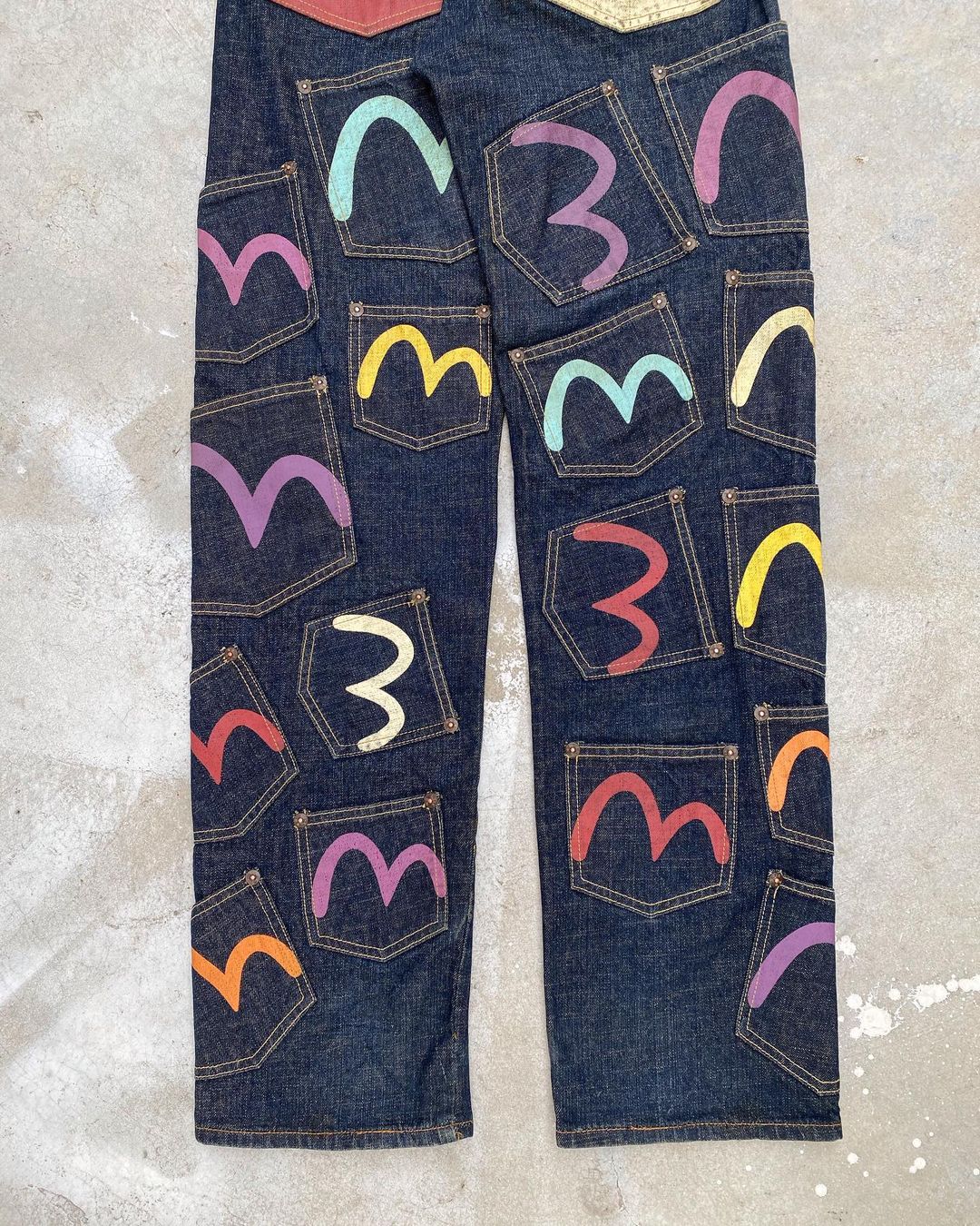 Evisu Lot 0119 Multipocket Raw Denim