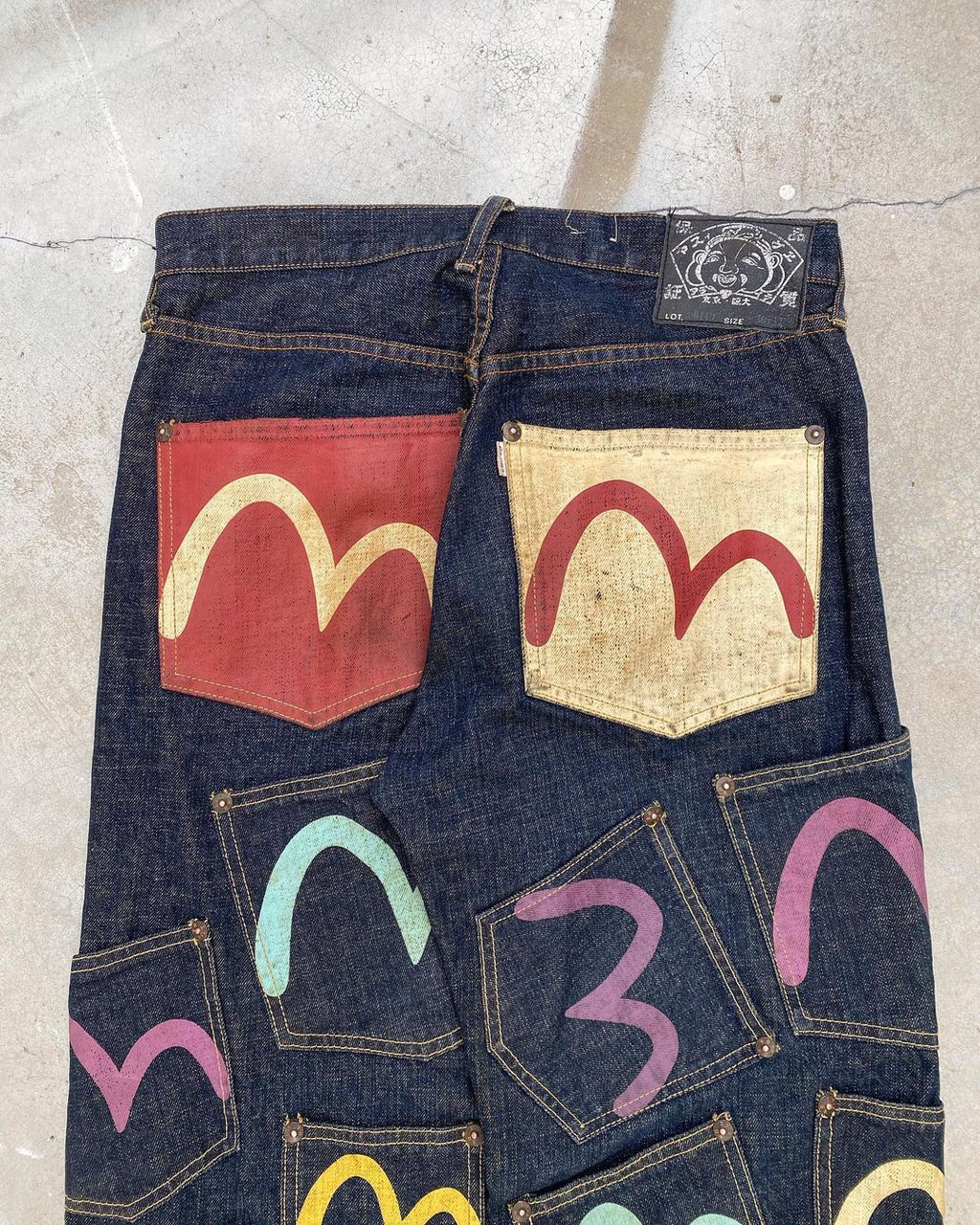 Evisu Lot 0119 Multipocket Raw Denim