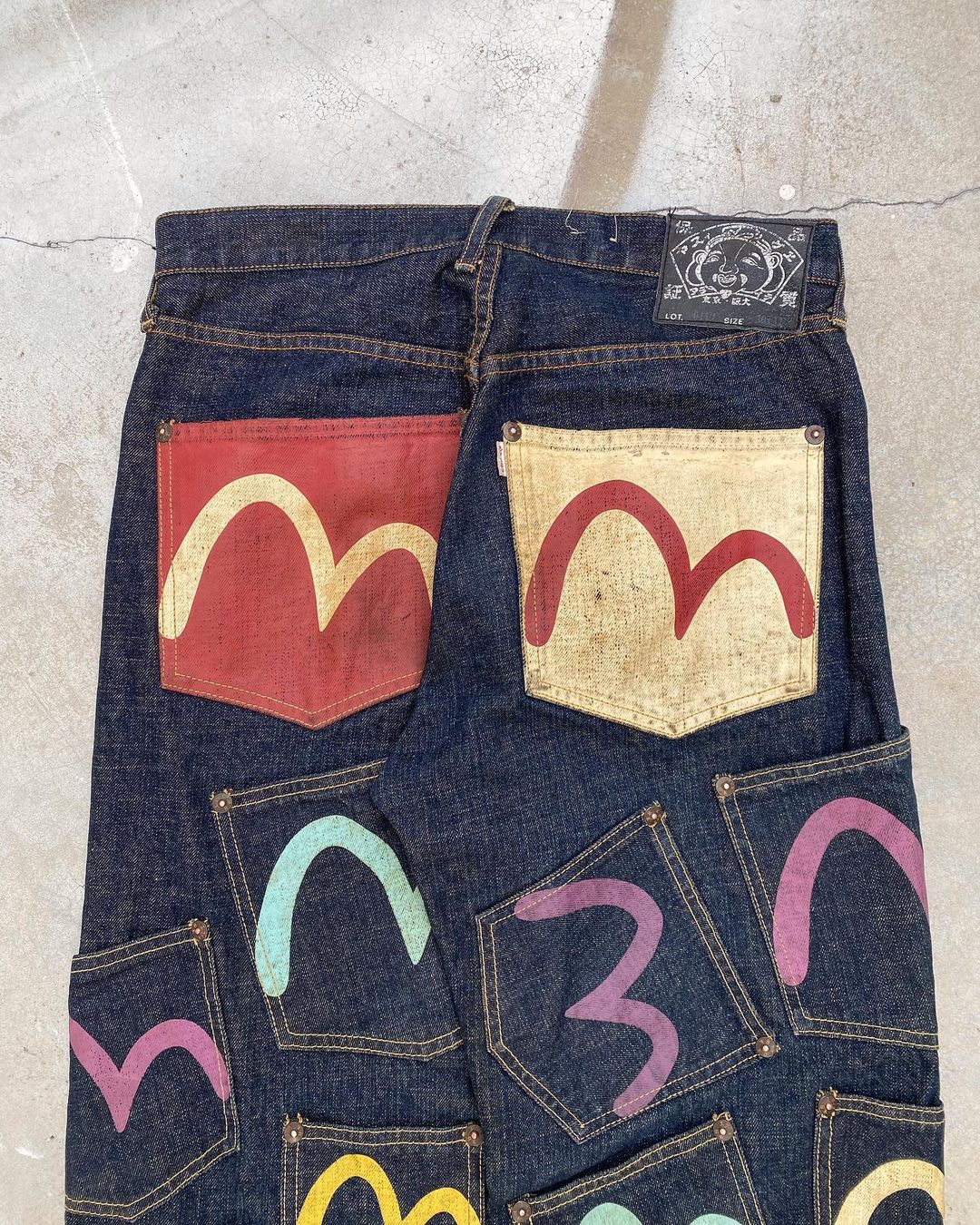 Evisu Lot 0119 Multipocket Raw Denim