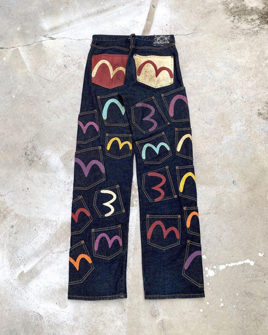 Evisu Lot 0119 Multipocket Raw Denim