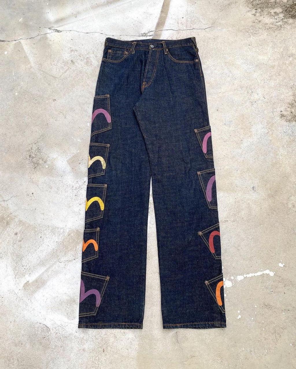 Evisu Lot 0119 Multipocket Raw Denim
