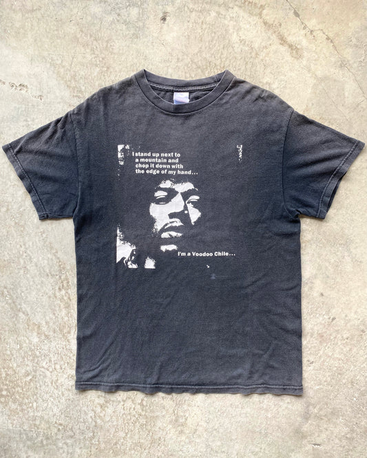 2000S 'I'M A VOODOO CHILE" JIMI HENDRIX FADED TEE