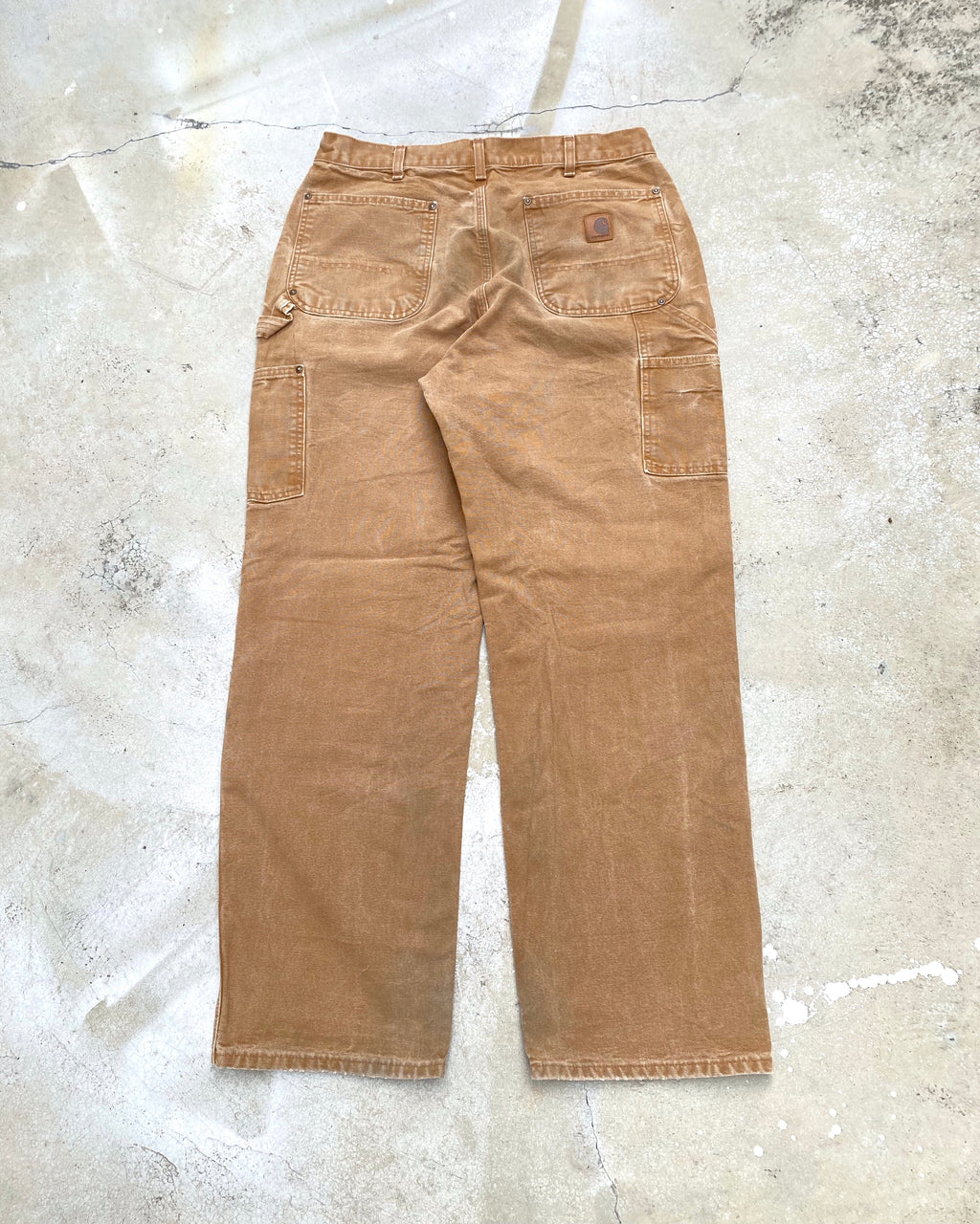 1990S DIRT BROWN CARHARTT DOUBLE KNEE PANTS (34X32)