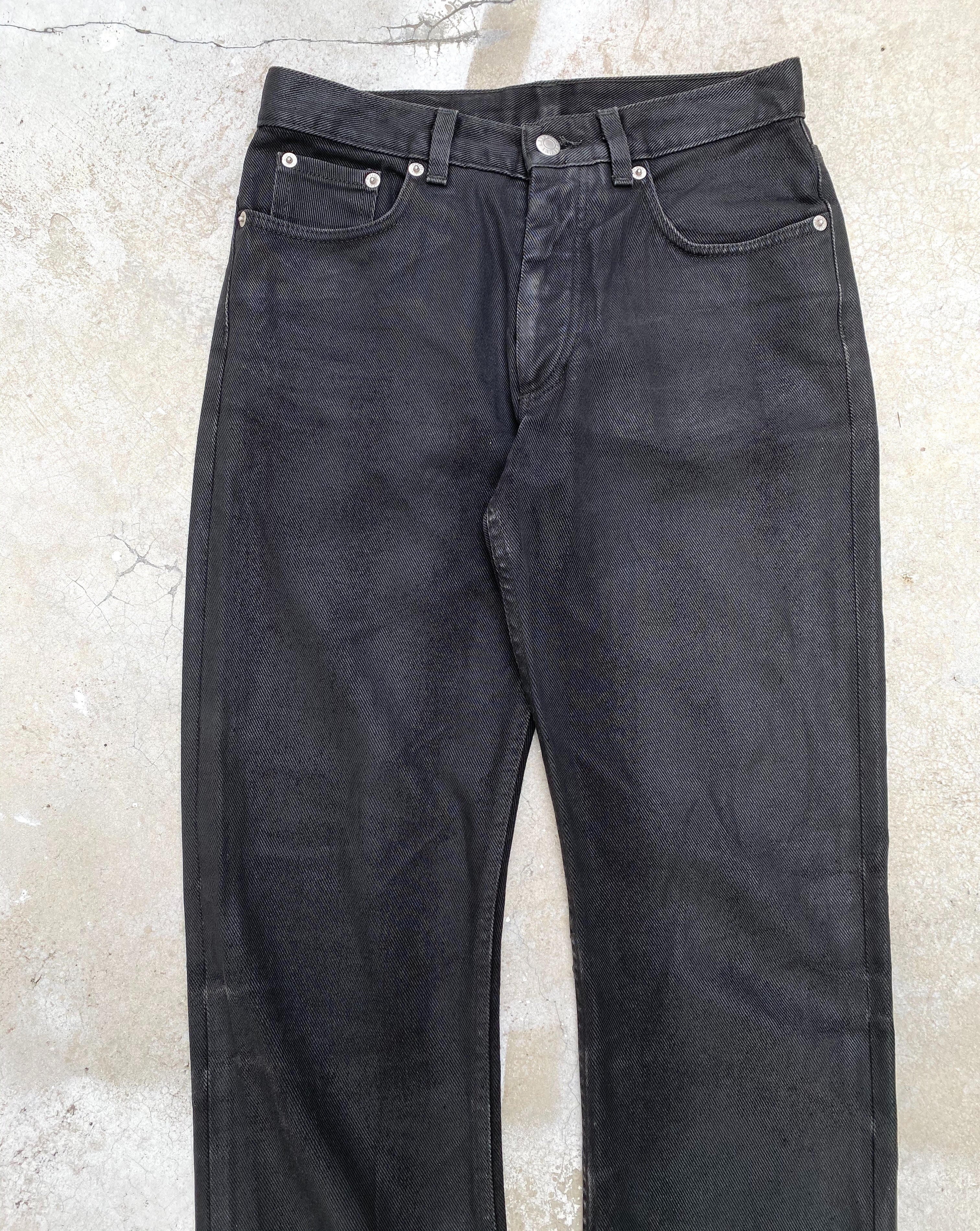1999 Helmut Lang Waxed Jeans