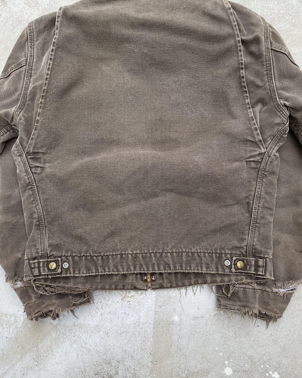 1990S SUN FADED CARHARTT EMBROIDERED DETROIT JACKET (M/L)