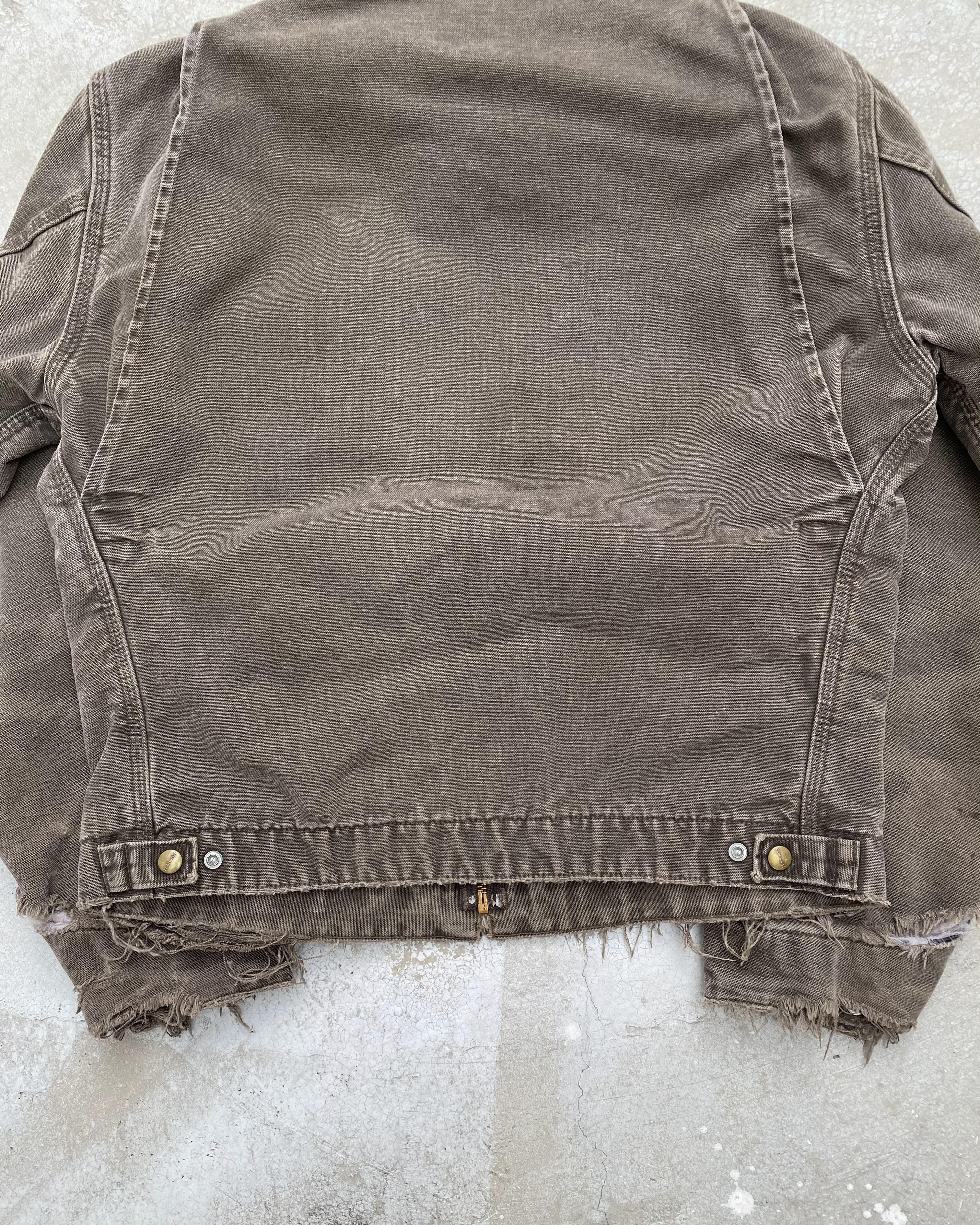 1990S SUN FADED CARHARTT EMBROIDERED DETROIT JACKET (M/L)