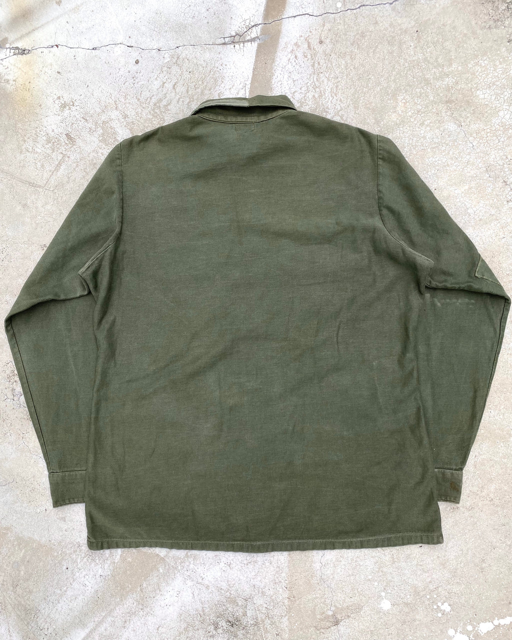 1970S USMC OG-107 SATEEN MILITARY SHIRT (M/L)