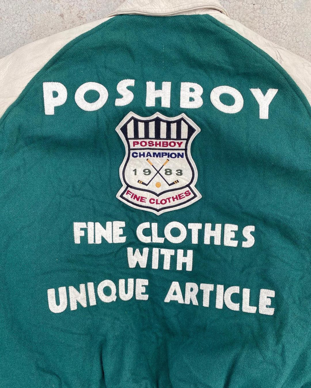 1983 POSH BOY LETTERMAN VARSITY JACKET (L/XL) – exaghules