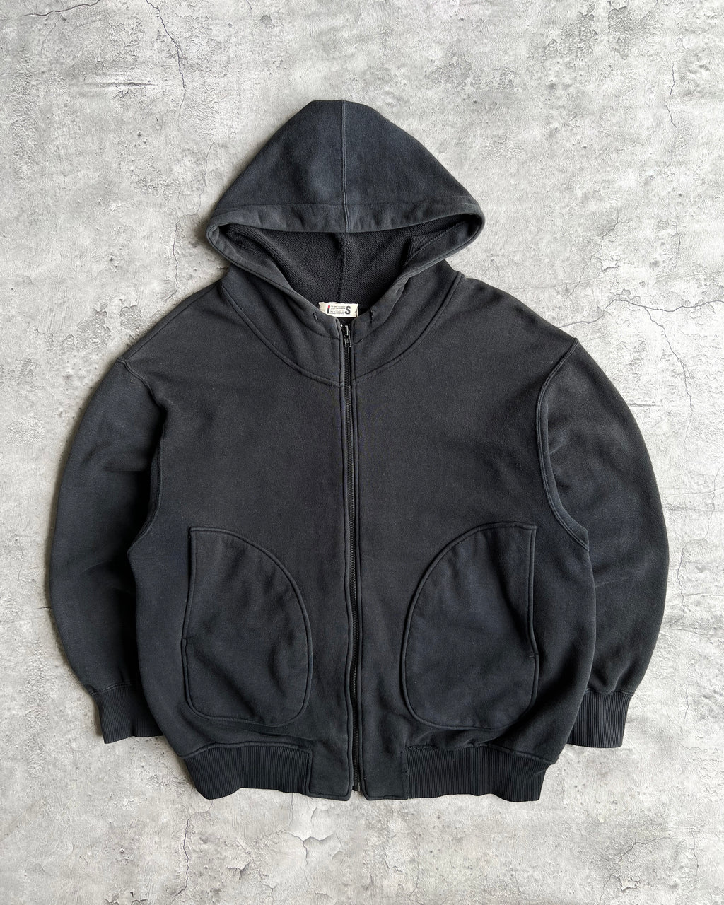 1990S BLACK ISSEY MIYAKE TSUMORI CHISATO ZIP-UP HOODIE (M/L)