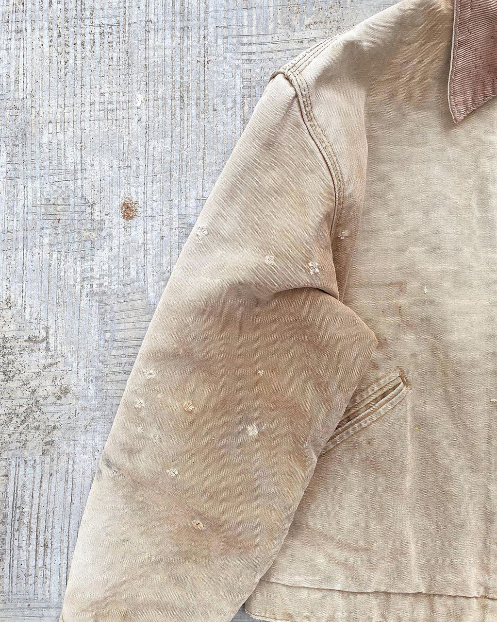 1990s Sun Faded Brown Carhartt Detroit Jacket