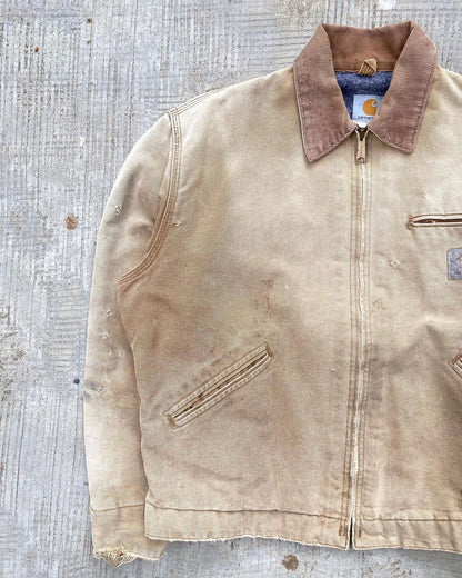 1990s Sun Faded Brown Carhartt Detroit Jacket
