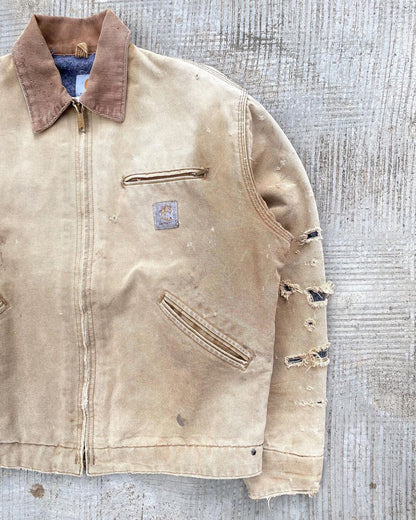 1990s Sun Faded Brown Carhartt Detroit Jacket