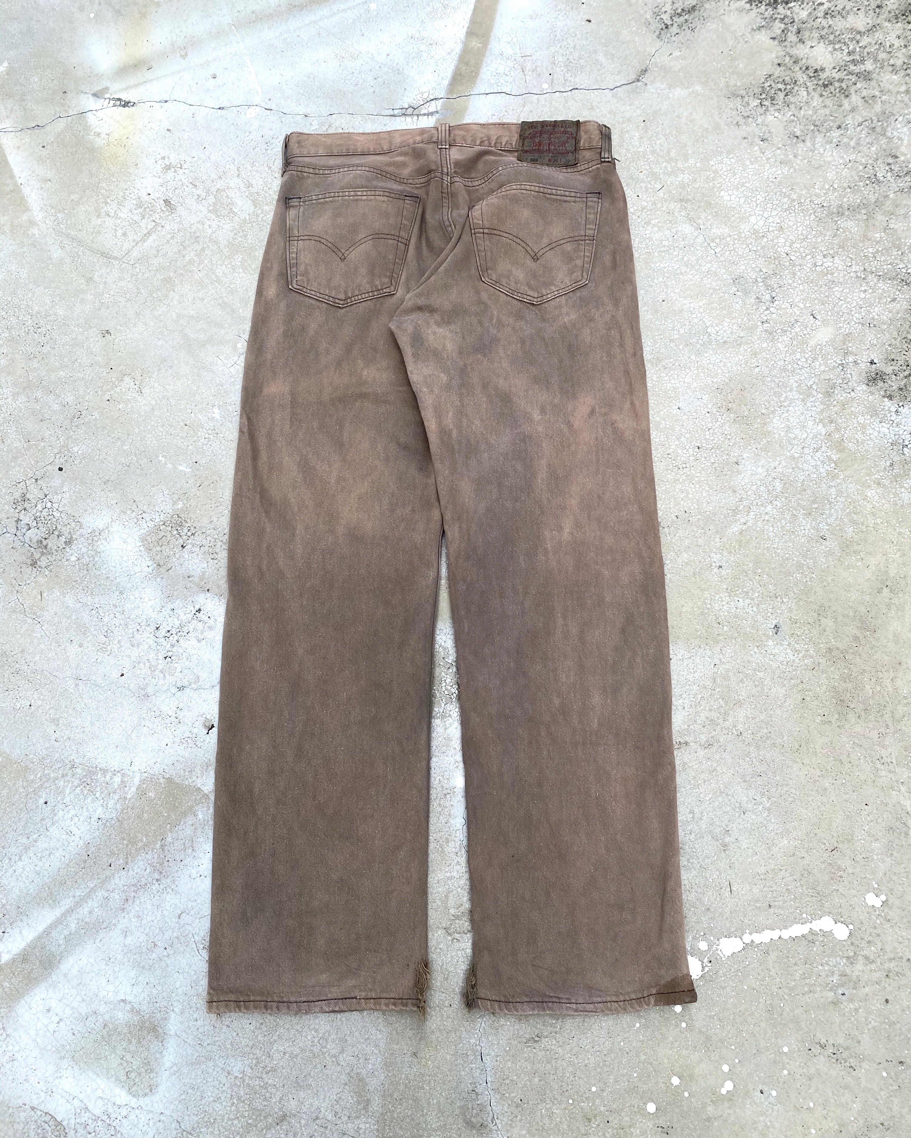 1990S BLEACHED LEVI'S 501 JEANS (34X30)