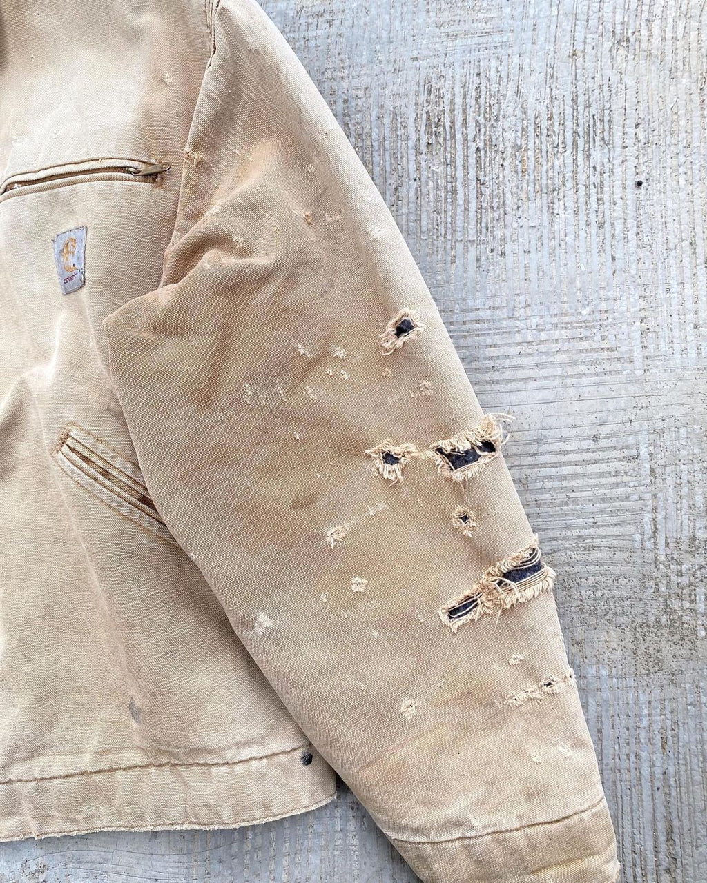 1990s Sun Faded Brown Carhartt Detroit Jacket