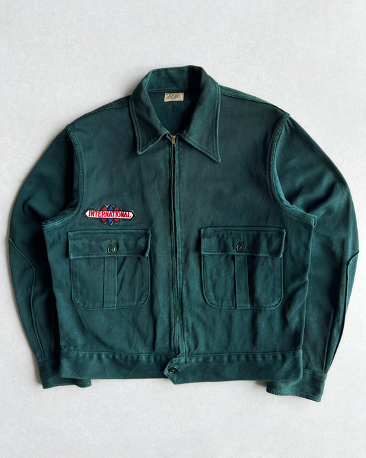 1950S TOPPS DOUBLE POCKET WHIPCORD WORK JACKET (M/L)