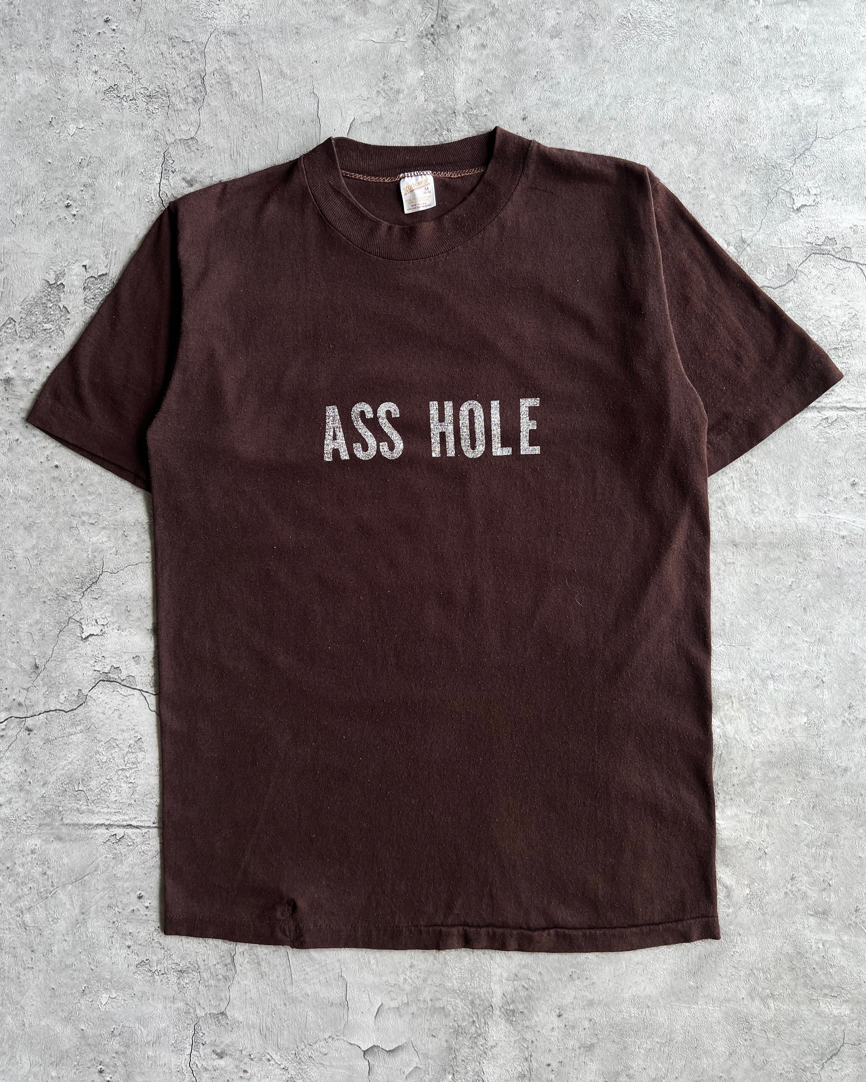 1980S 'ASS HOLE' SINGLE STITCH TEE (M)