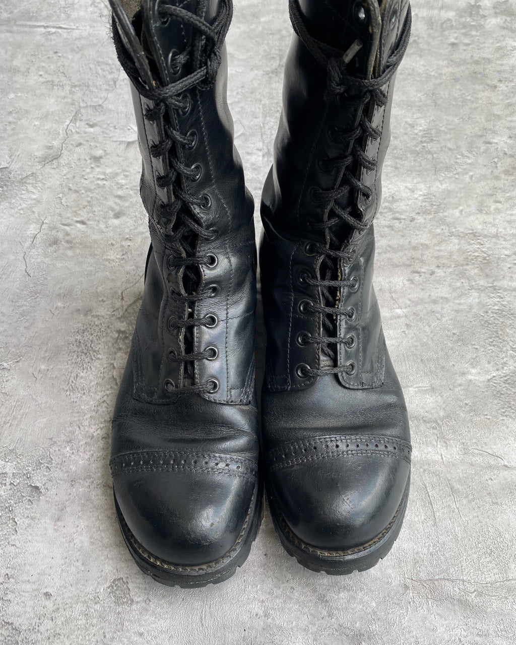 1980S US ARMY PARATROOPER VIBRAM SOLE BOOTS (8.5)
