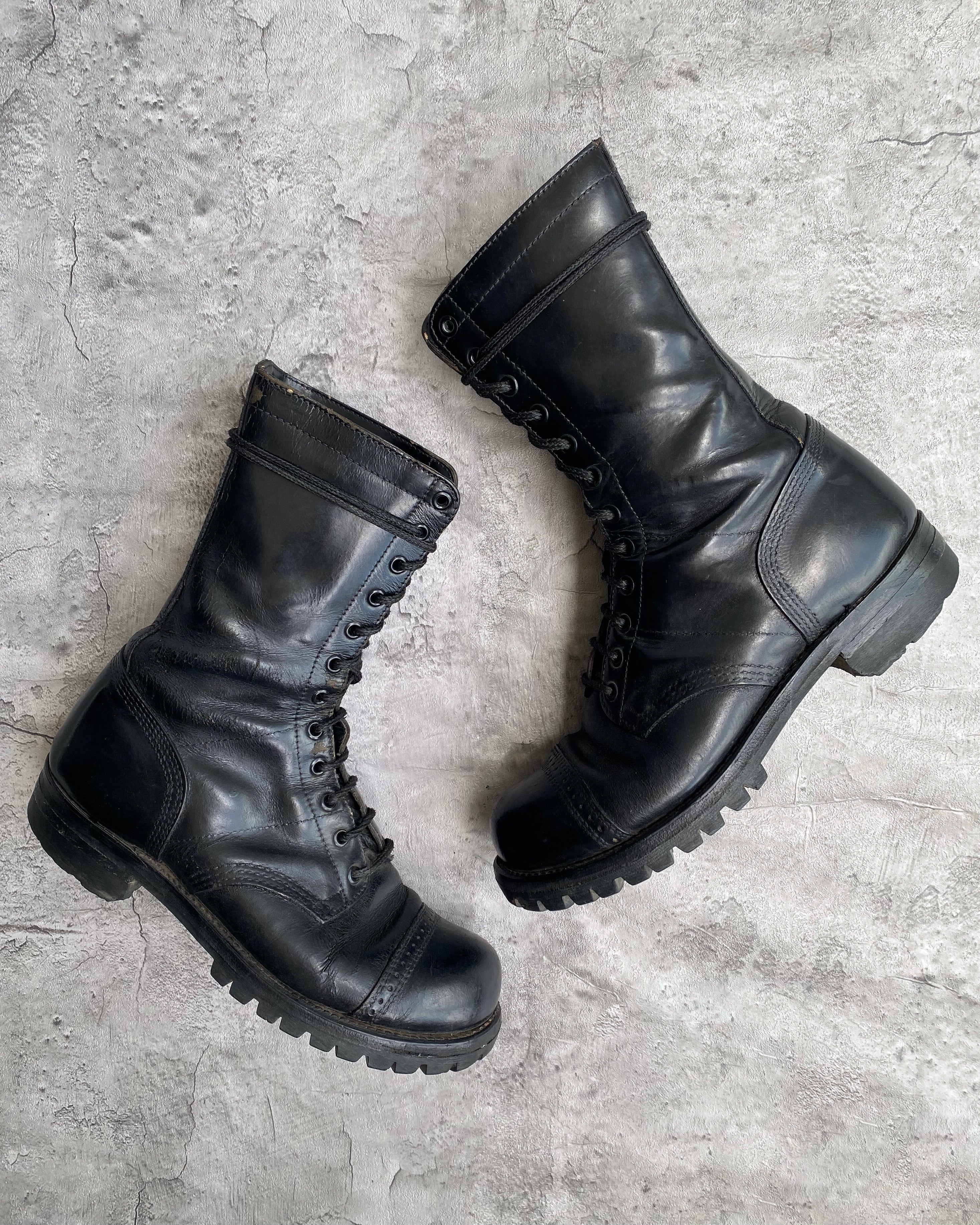 1980S US ARMY PARATROOPER VIBRAM SOLE BOOTS (8.5)