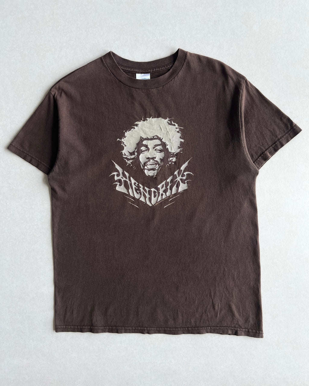 2005 BROWN JIMI HENDRIX POTRAIT TEES (M)